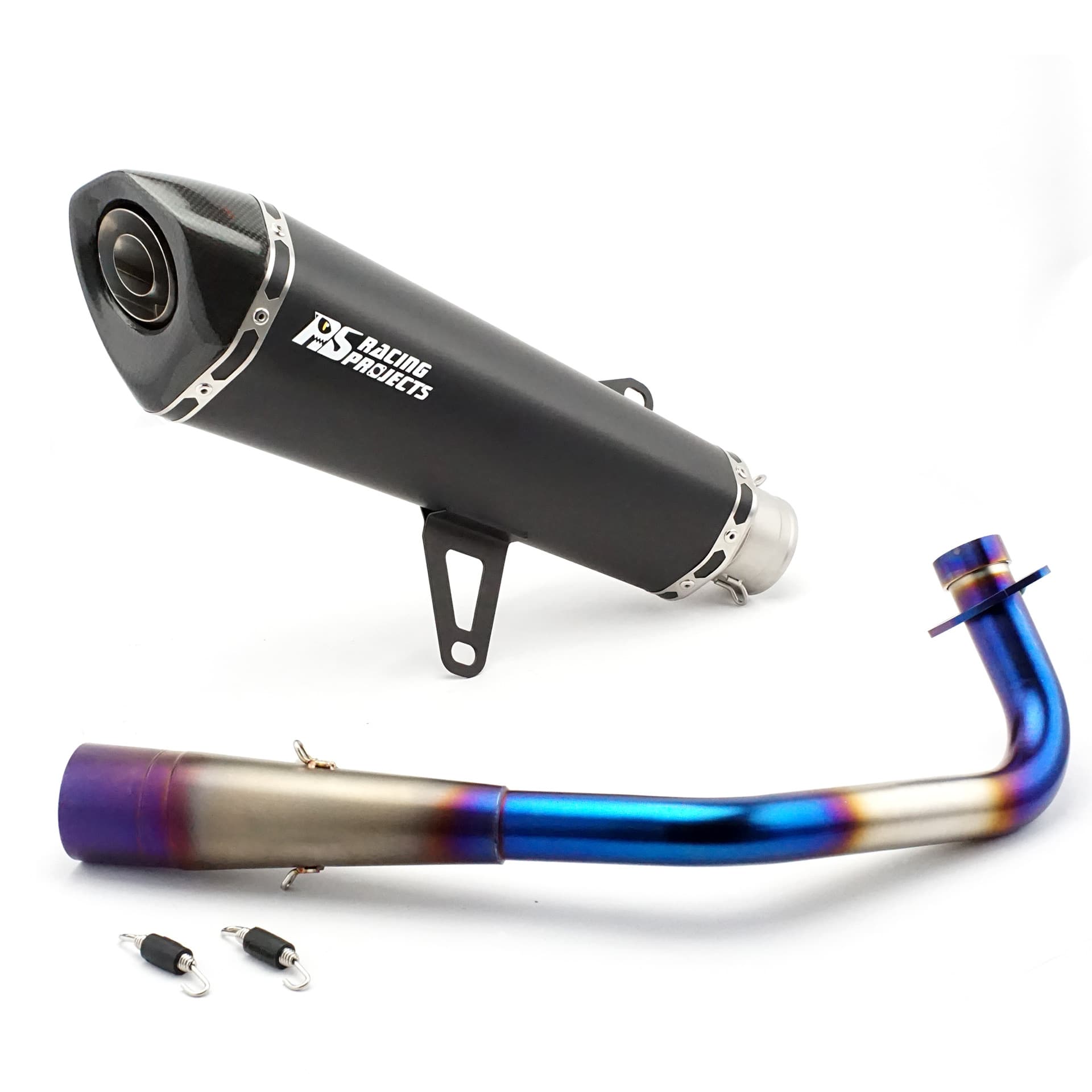 RS Original for Forza350 Extended Slant Hexagon Modified Exhaust Pipe Full Carbon Fiber ADV350