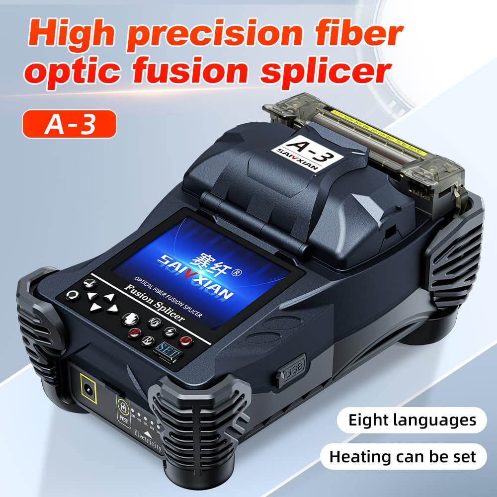 [Cross-border Hot Seller] High-Precision Domestic Fiber Optic Fusion Splicer A-3 Cable-to-Home Drop Cable Pigtail Fusion Splicer