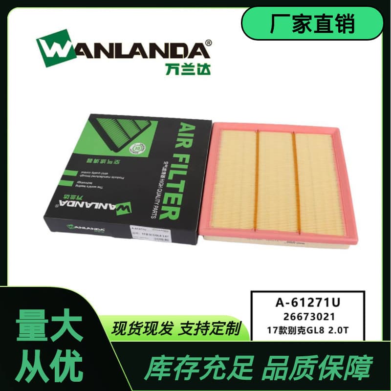 Factory Wholesale Wanlanda Car Air Filter for 2017 Buick GL8 Air Filter Element 2667302