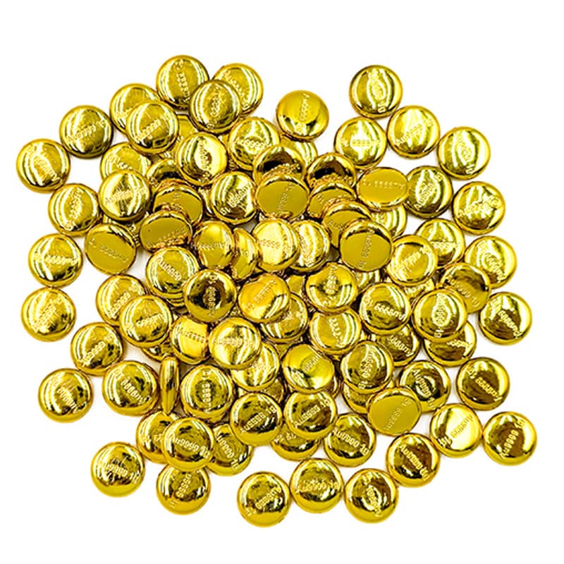 Cross-border Golden Doudou toys props activity simulation gold-plated Doudou catching fake game chips opening Golden Doudou toys