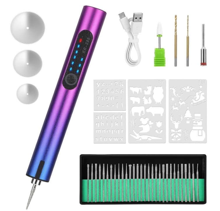 Mini Electric Grinder Small Handheld Polisher Nail Polishing Electric Engraving Pen Multi-functional Jade Wood Carving Tool