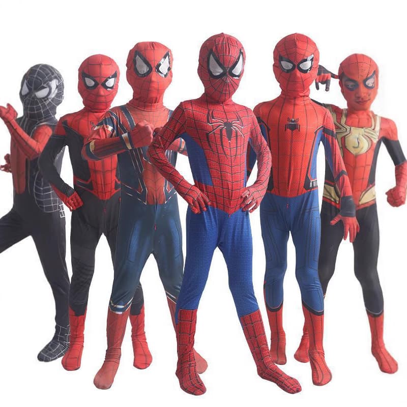 Spider-Man Bodysuit Children's Halloween Costume Expedition Clothes Amazing Steel Miles Costume Gwen