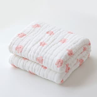 110*105 Nine-Layer Gauze Baby Bath Towel Cotton Seersucker Children's Blanket, Child Cover Blanket Washed Cotton Gauze Bath Towel
