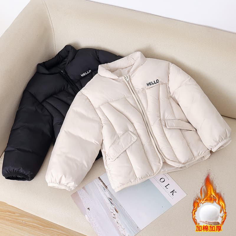 Autumn/Winter New Style, Fashionable Kids' Cotton Jacket, Boys/Girls Short Thickened Printed Versatile Coat
