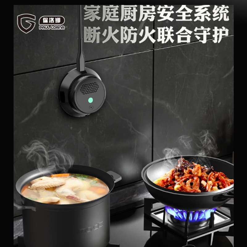 Smart Connected Gas Stove Auto Shut-off Timer Gas Leak Alarm Upgrade with Mobile Network Connectivity