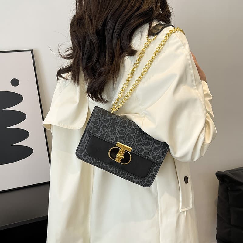 2026 New Cross-border Bags Fashion Letter Chain Bag Commuter Niche Versatile Shoulder Bag Crossbody Handbag