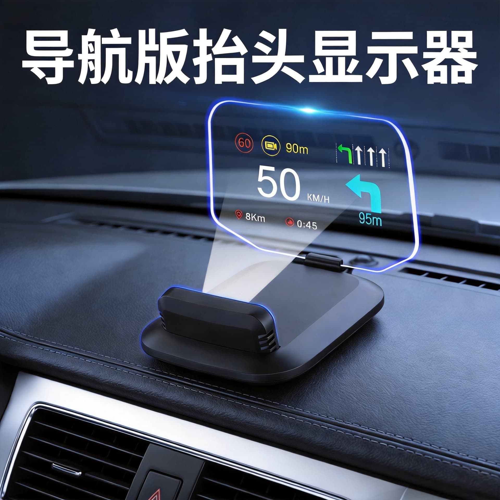 Weiyings Navigation Car Display Car Obd Speed Projector Portable Hud Head-Up Display Supports Customization