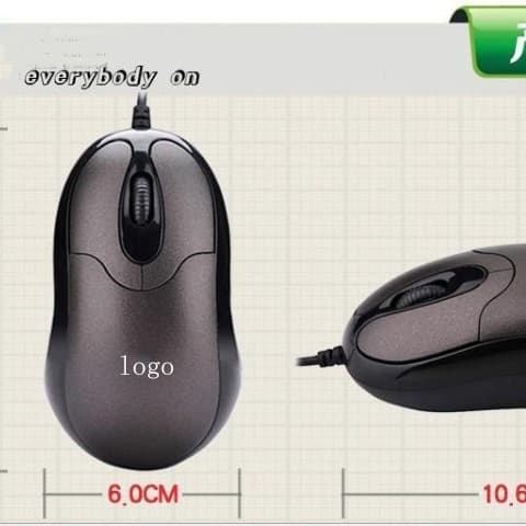 Huipu M10 Wired Unlabeled Fm100 Wired Mouse Notebook Office Home Game Wired USB Mouse