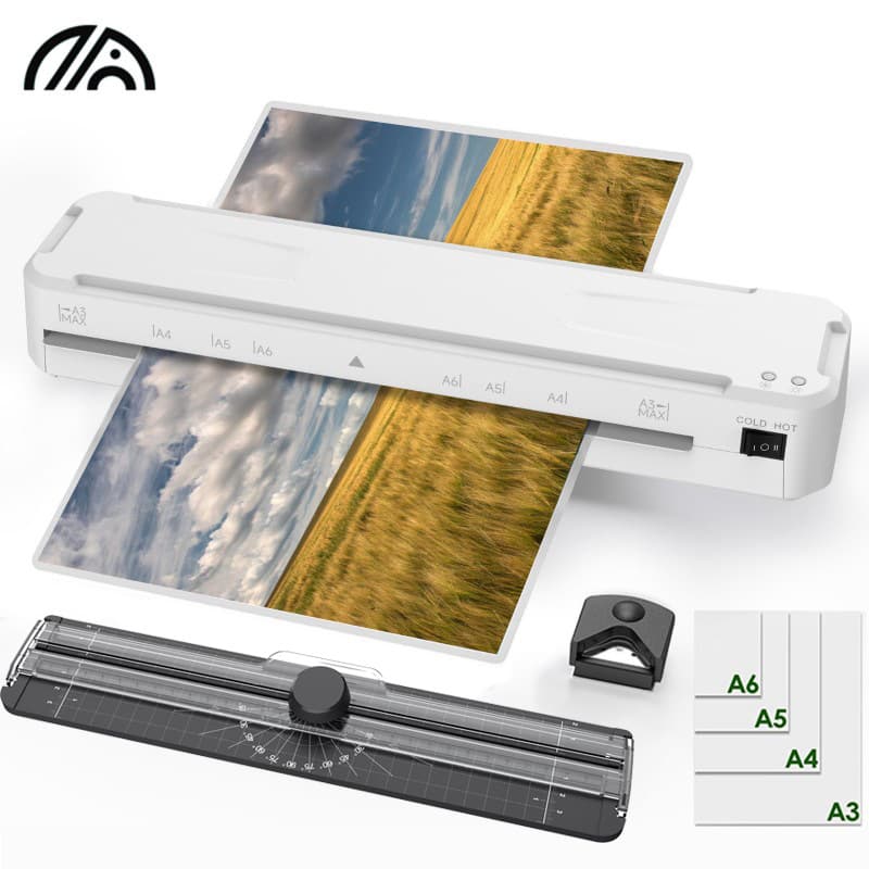 New White Laminator, Photo Laminating Machine for Home Use, A4 Document and Archive Laminator, A3 Laminator