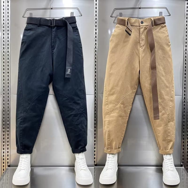 Men's Casual Pants, Cargo Casual Trousers for Men, Trendy Versatile Loose Fit Long Pants, Streetwear Style
