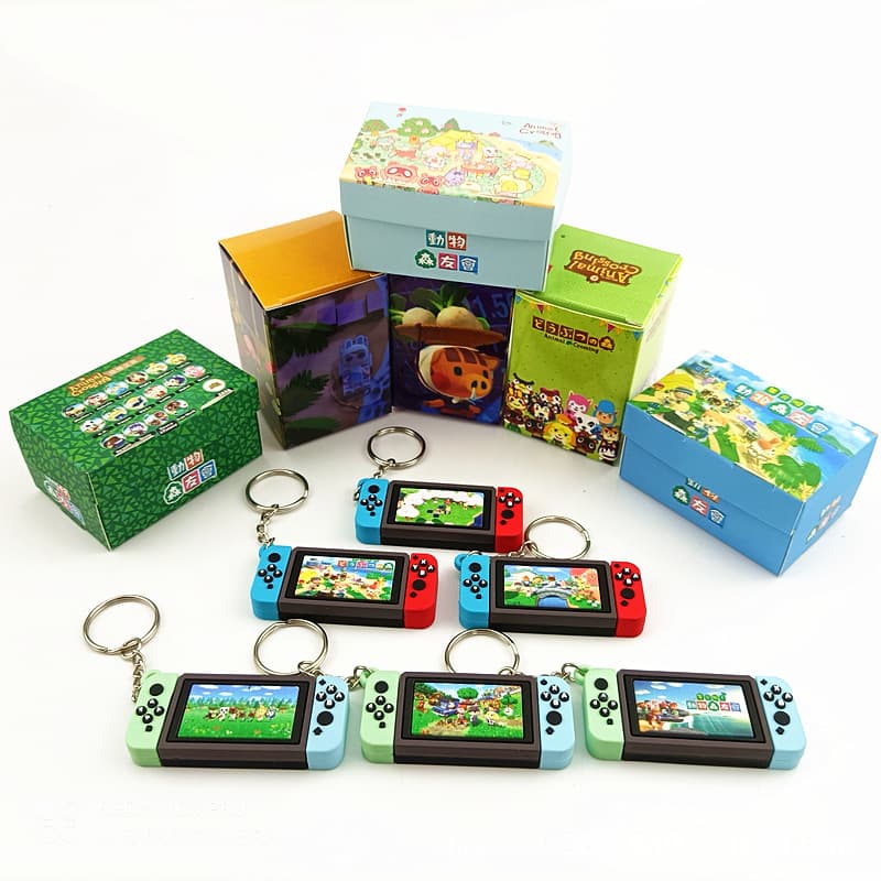 Switch Key Ring Animal Forest Charm NS Game Handle Joy-Con Keychain