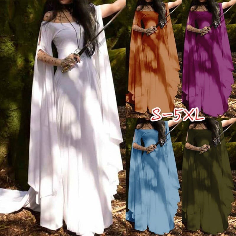 Festival White Long Dress New Artistic Style Long-Sleeved Belt Dopamine Dress