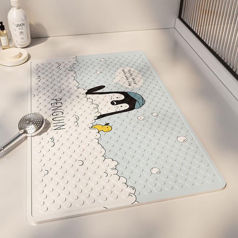 Bathroom Simple Non-Slip Mat Toilet Anti-Fall Foot Mat Shower Room Bathing Suction Cup Massage Foot Rubbing Mat