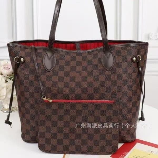 2023 New Designer Genuine Leather Monogram Shopping Tote Bag Large Capacity Shoulder Handbag