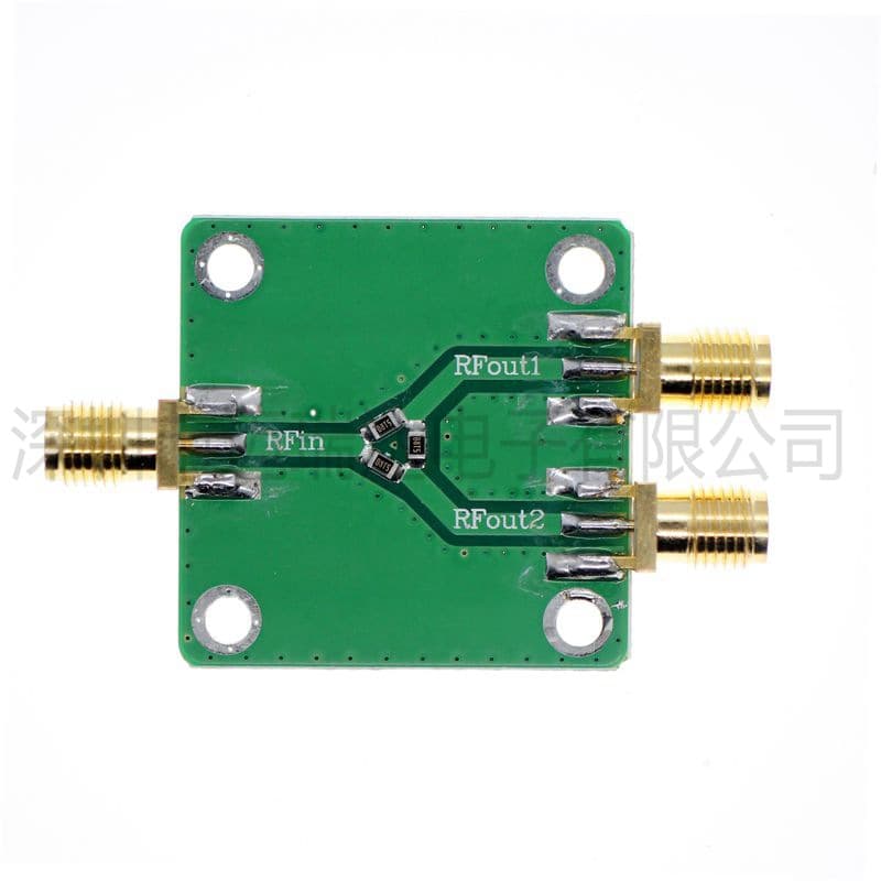 RF Microwave Resistor Power Divider Power Splitter One Input Two Output