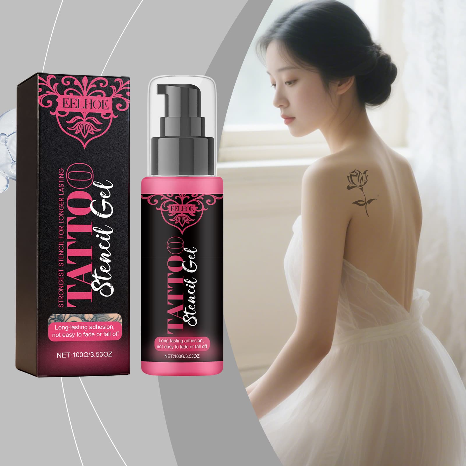 Eelhoe Tattoo Transfer Gel Daily Moisturizing and Care Gel for Softening and Protecting the Body's Surface with Gentle Ingredients