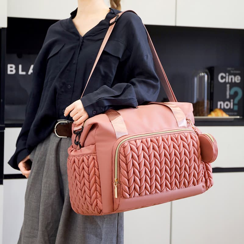 Large Capacity Crossbody Mom Bag, Stroller Hanging Bag, Multifunctional Baby Outing Lightweight Fashionable Mama Bag