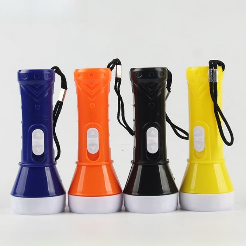 In-stock mini flashlight, LED plastic small flashlight, lighting torch, daily necessities