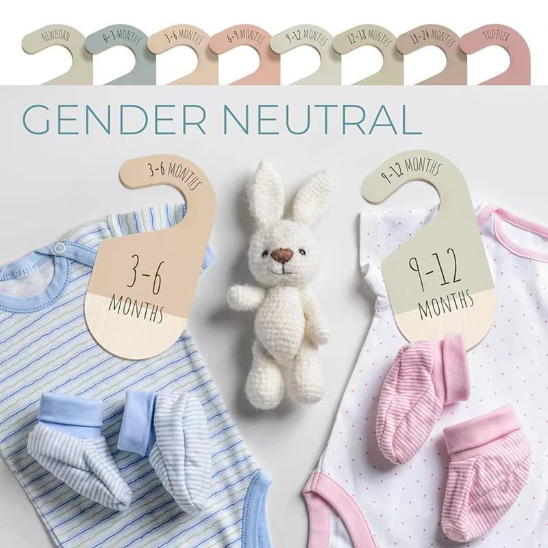 Cross-border New Baby Clothes Dividers for Closet Wooden Nursery Closet Dividers