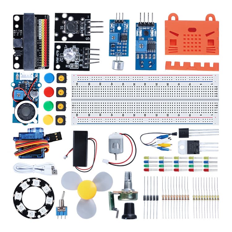 microbit Development Board DIY Kit for Teens Sensor Kit Python Programming Chip Programmable