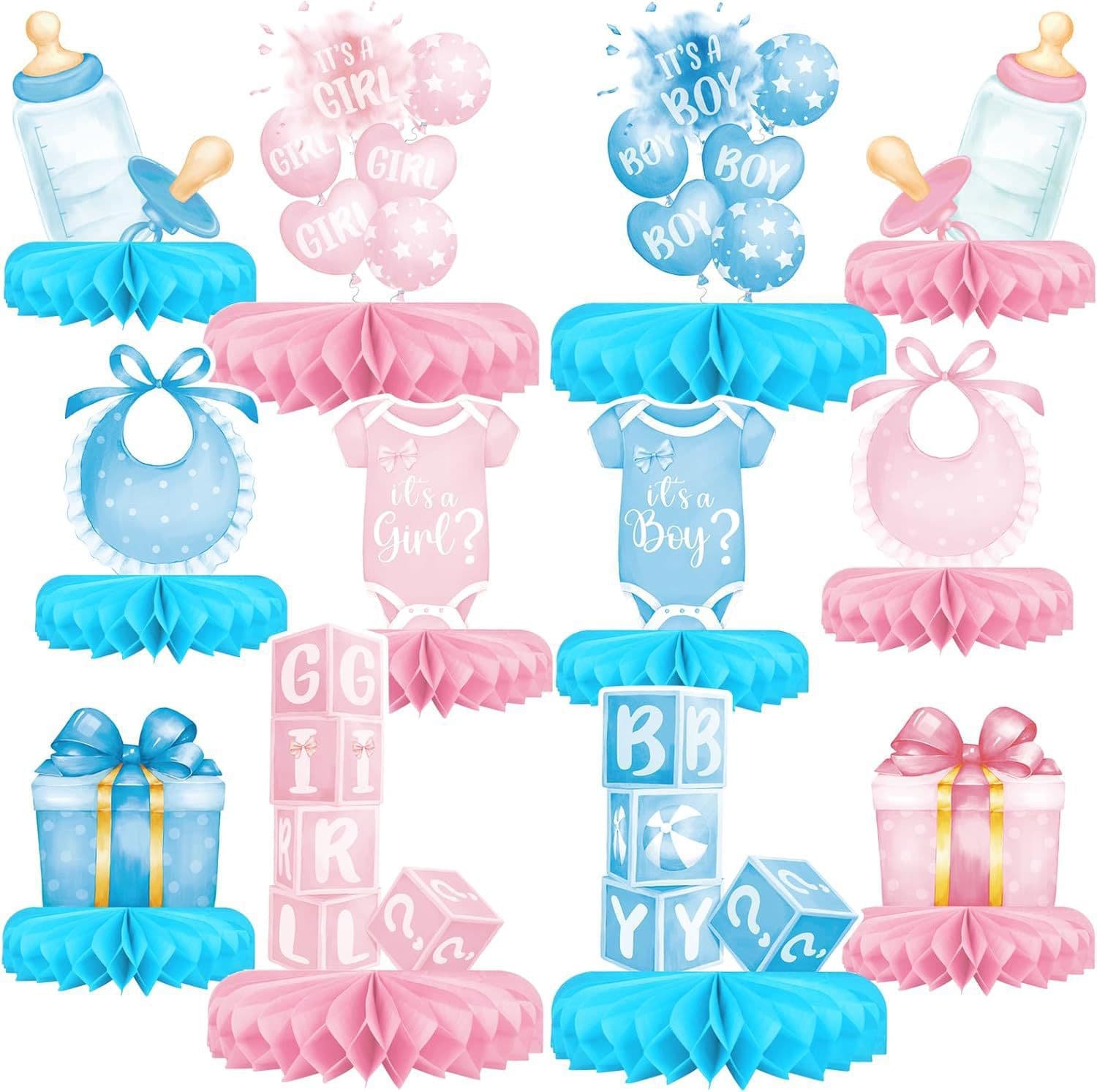 Amazon Gender Reveal Honeycomb Ornament Party Decoration Supplies Honeycomb Centerpiece Birthday Honeycomb Tray Desktop Ornament