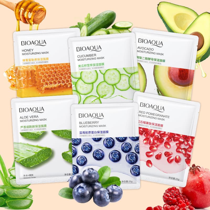 Boquanya Cucumber & Centella Mask Brightening Hydration Moisturizing with Aloe and Niacinamide Essence Mask Wholesale