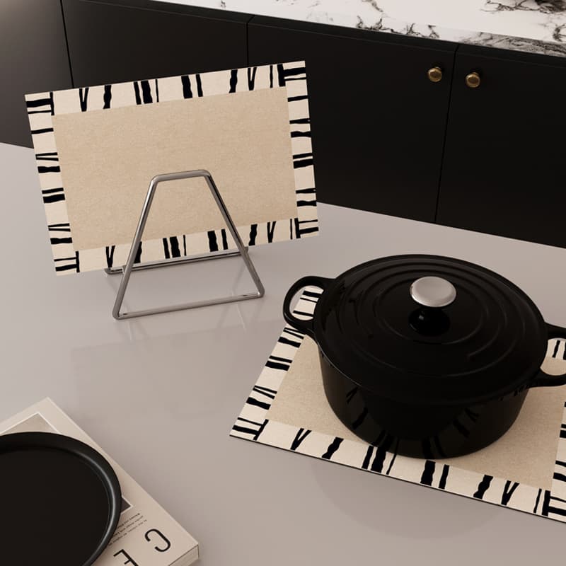 Plate mat, insulation mat, high-end anti-scalding coaster, water-absorbent, high temperature resistance, quick-drying, household bowl mat, pot mat, dining table mat