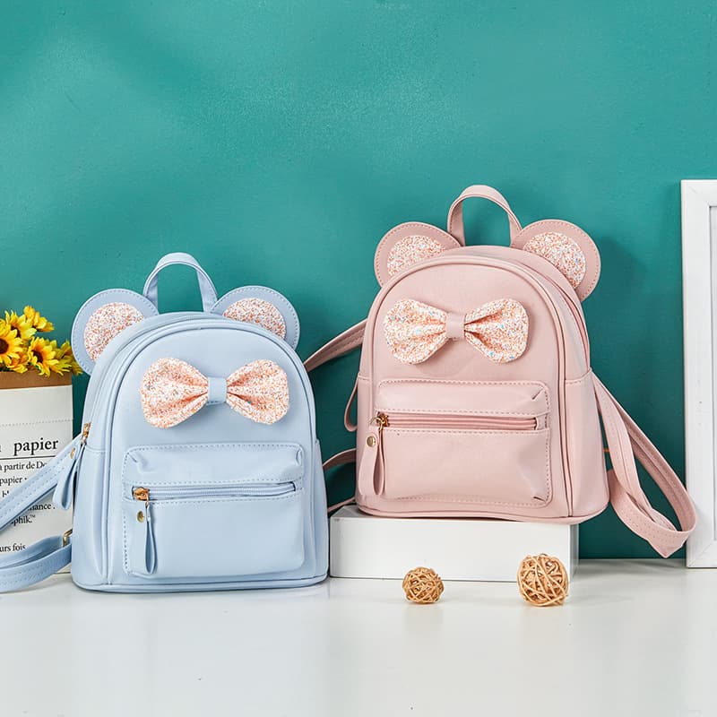 Little Girl Fashion Cute Multi-functional Backpack Children's Travel Outing Bow Kindergarten Baby Backpack