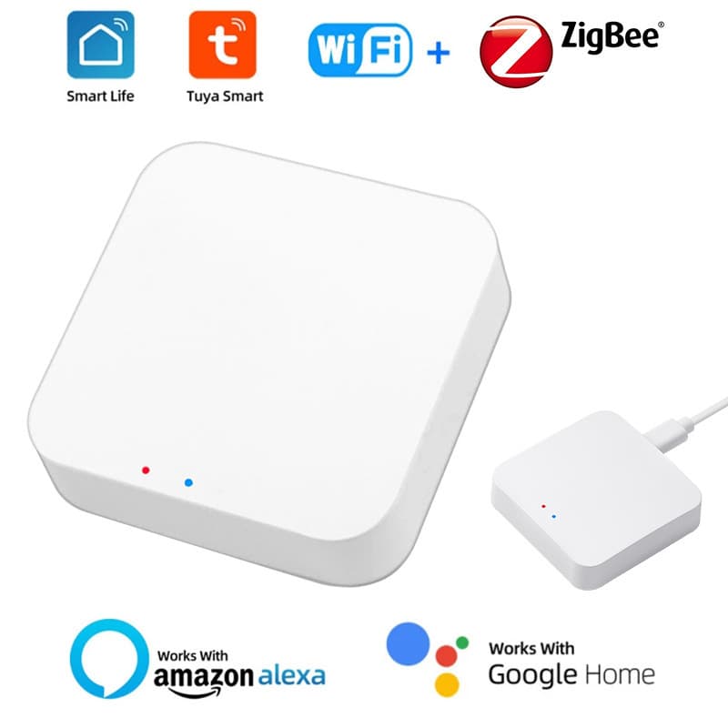 Tuya Smart ZigBee Bluetooth Multi-Mode Gateway Remote Voice Control Alexa Google Home