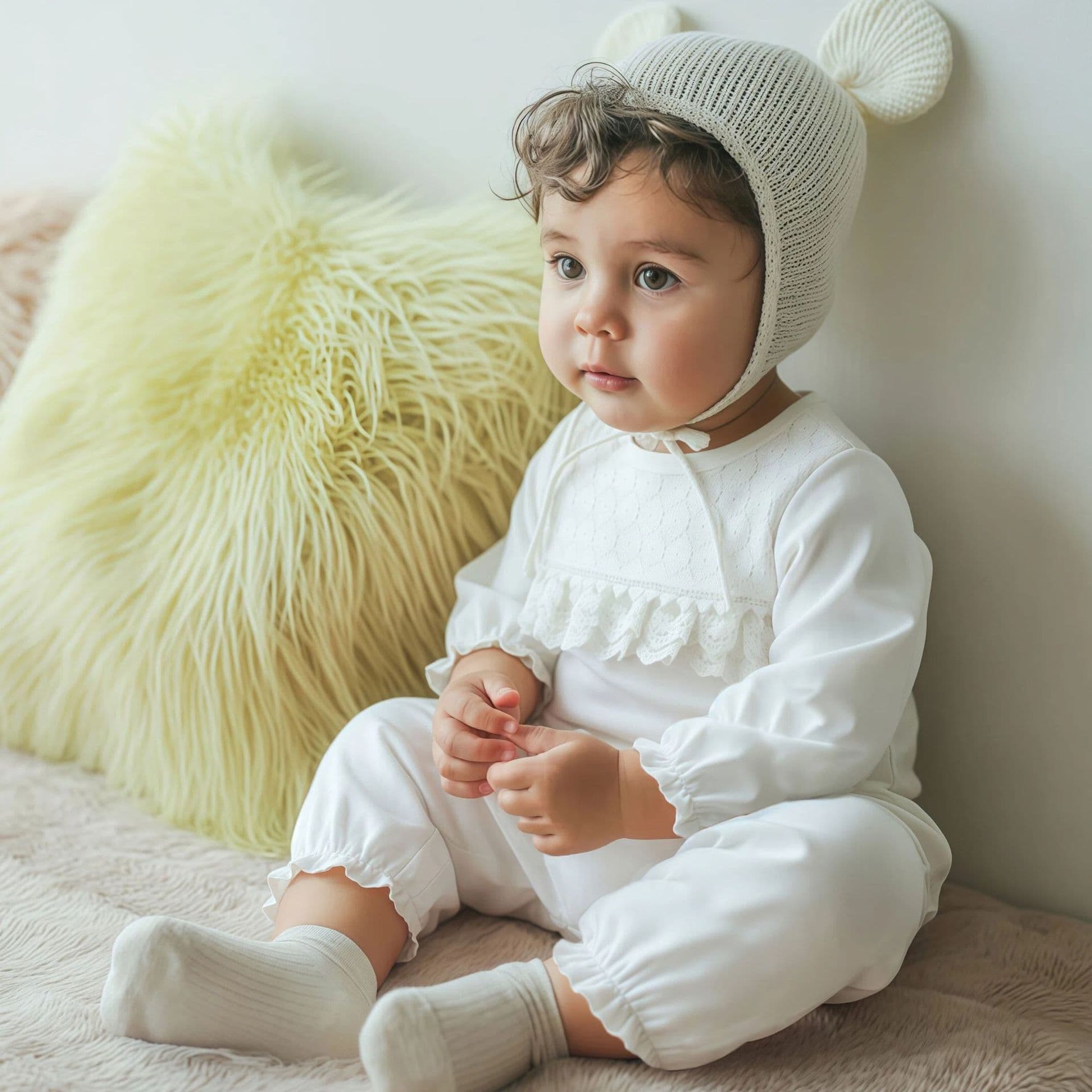 Baby one-piece baby girl super cute one-month-old princess robe for hundreds of days spring and autumn hug clothes outing clothes rompers