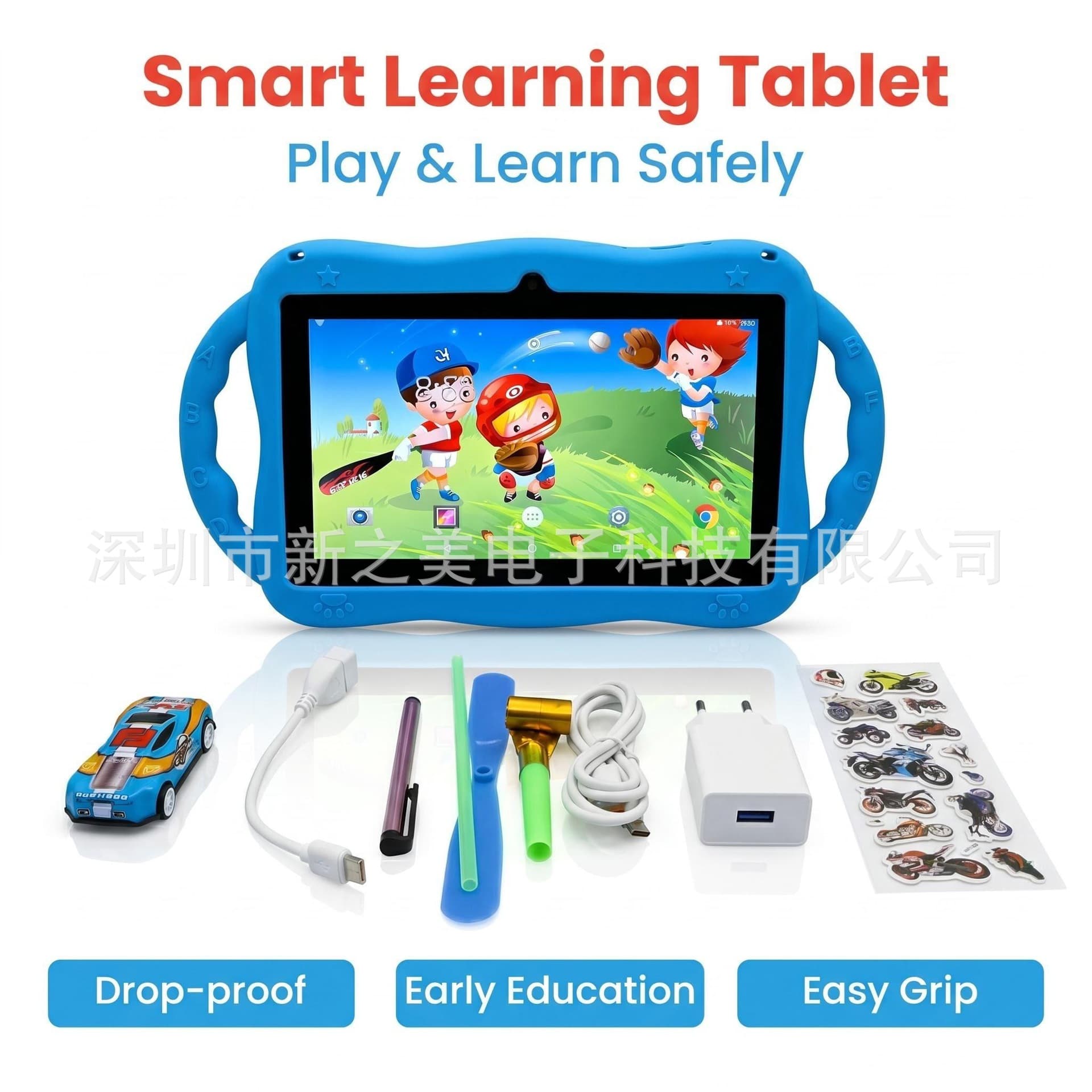 Cross-border New Pad Kids Tablet Early Education Doll Game Google Download 5G WiFi Tablet