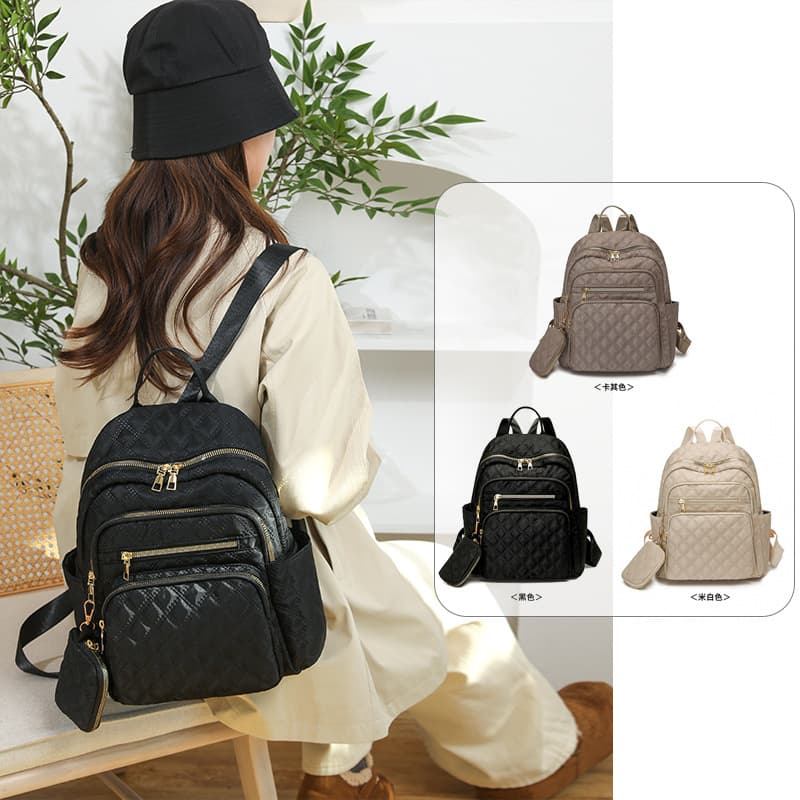New Backpack Premium Commuter Large Capacity Double-Shoulder Bag Simple Versatile Casual Travel Bag Lightweight Trendy School Bag