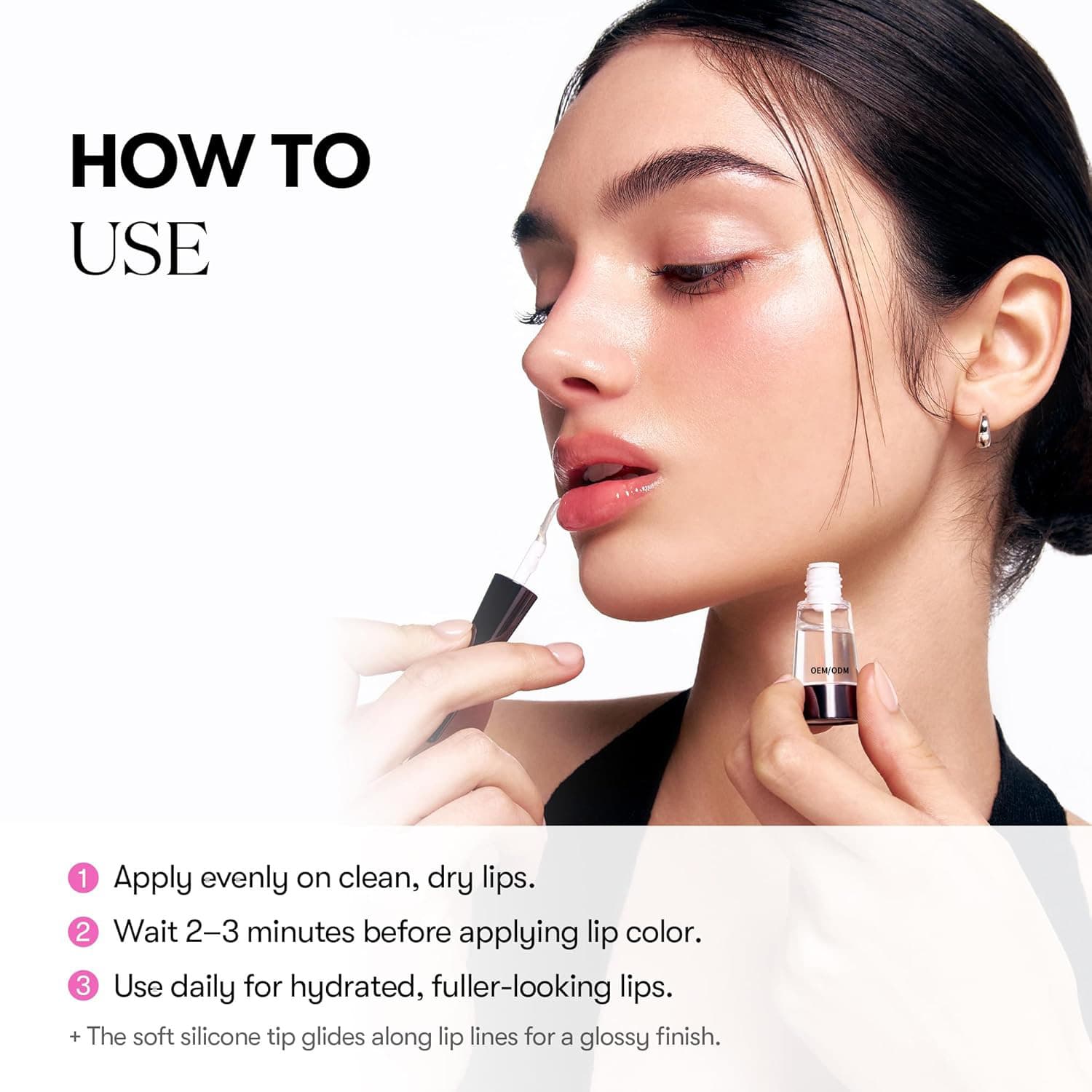Custom OEM Export Reedle Shot Lip Plumper Transparent Lip Plumping Gloss