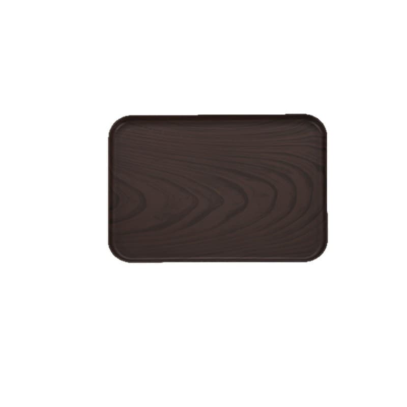 Cross-border Wood-Grain Rectangular Plastic Tray, Thickened Storage Plate for Cups, Commercial Use for Restaurant, Hotel, and Living Room