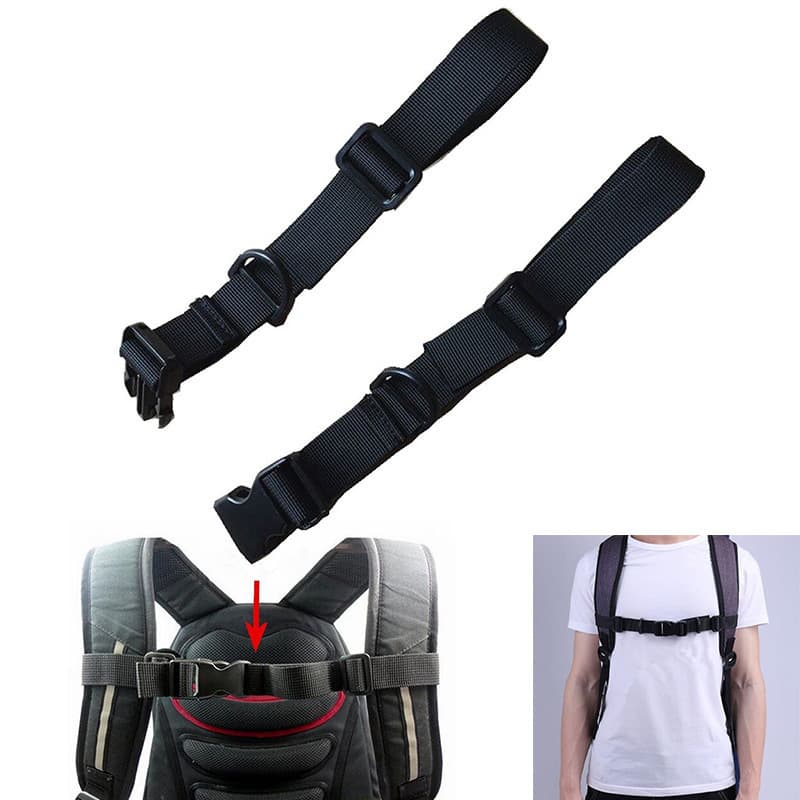 In-stock adjustable chest buckle for outdoor use, backpack anti-slip strap, anti-drop chest strap with buckle