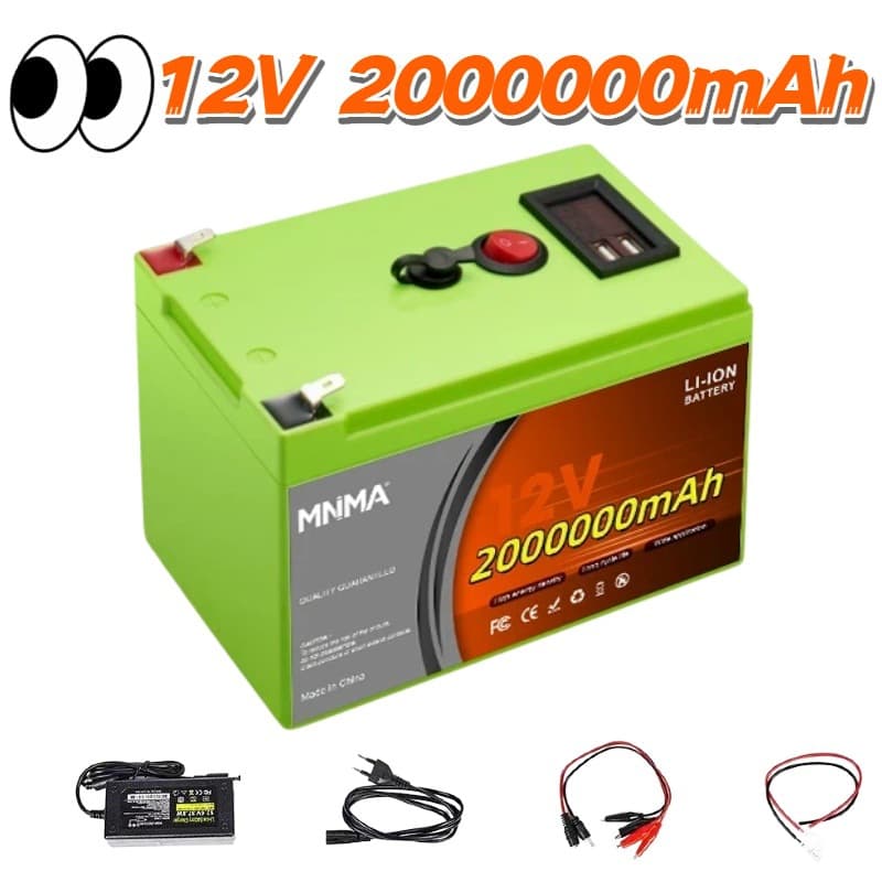 LiFePO4 12V 150Ah Rechargeable Lithium Battery with Built-in BMS, Ideal for Ride-on Toys