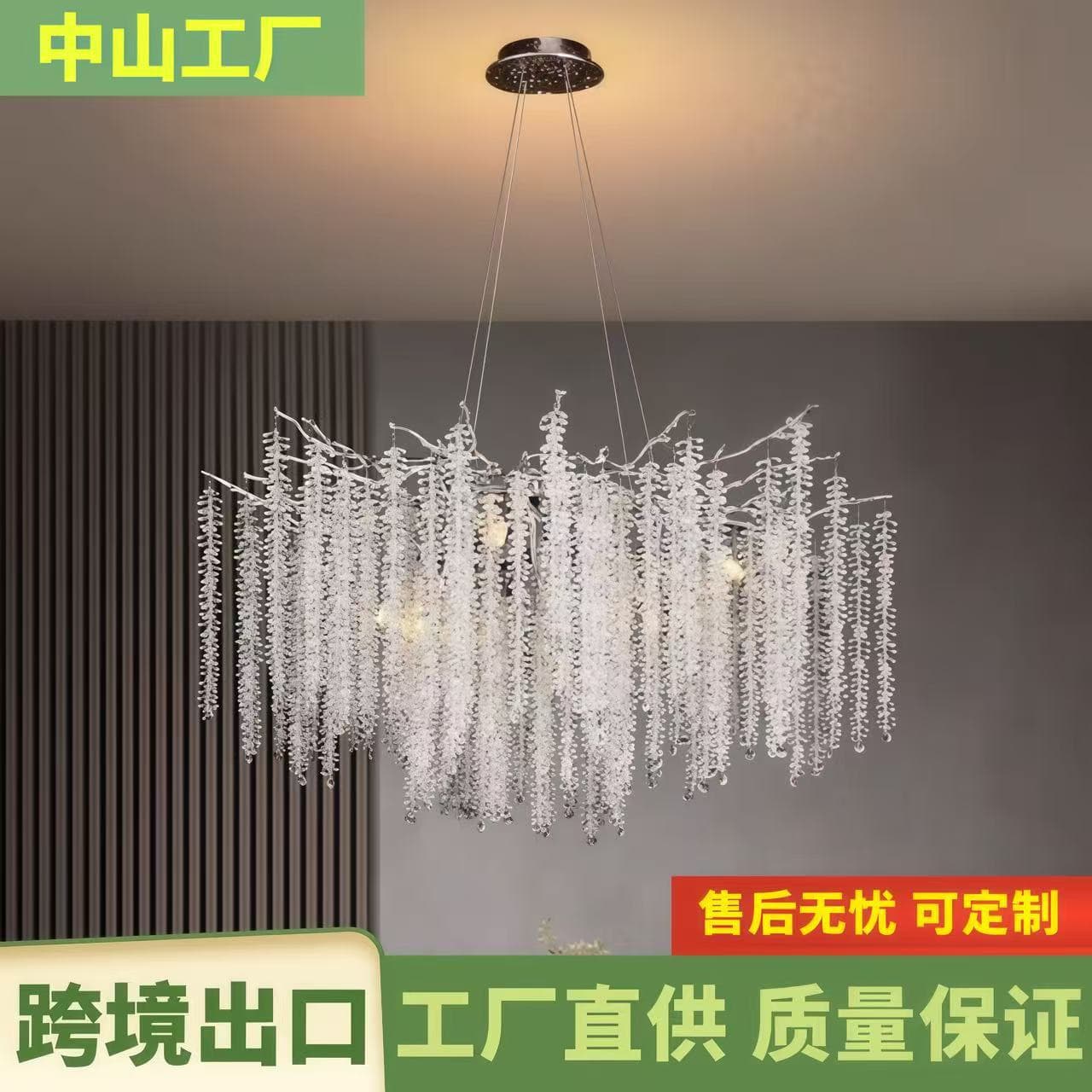 French Restaurant Light Luxury Chandelier Living Room Main Light Hall Crystal Designer Luxury Elegant Branch Light