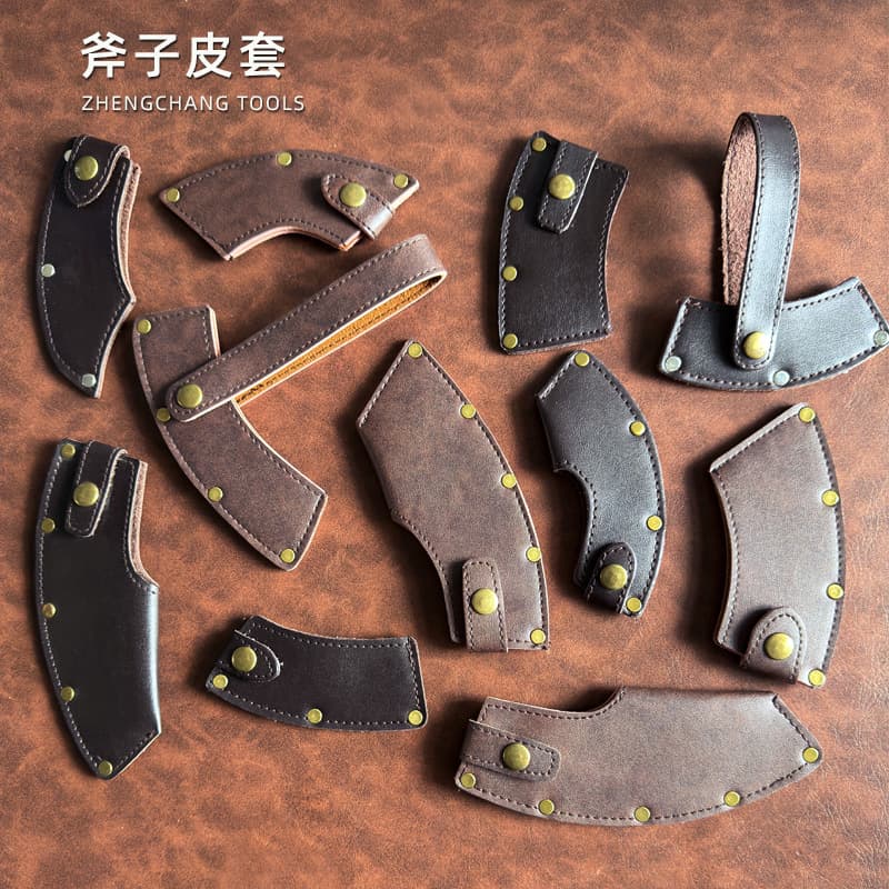 Viking Axe PU Leather Cover Blade Protector High Quality Durable Ax Head Case Versatile Size for Various Axes Tool Accessories