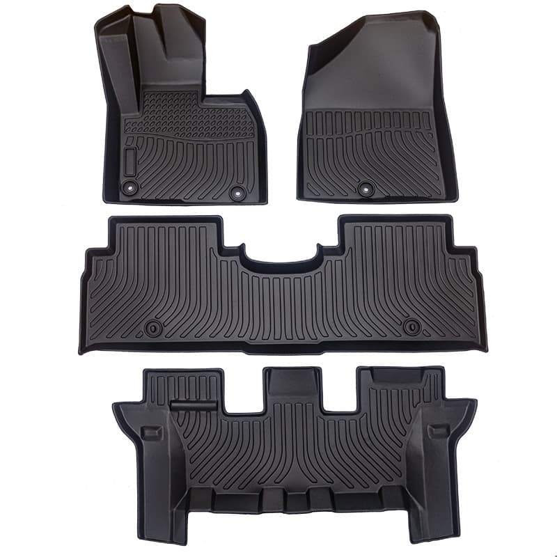Right-hand drive custom all-weather TPE floor mats for Kia Sorento UM RHD, full coverage