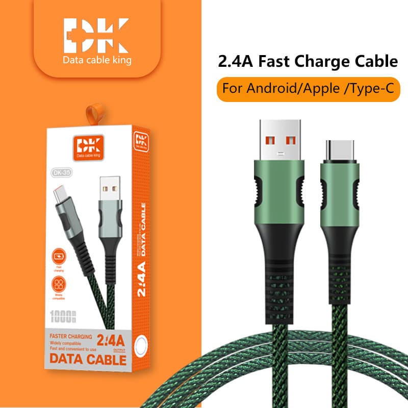 Braided Data Cable - Fishing Line Braided Fast Charging Cable