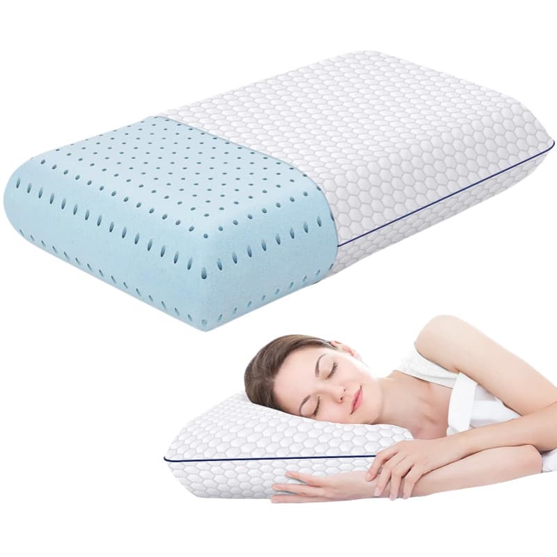 Amazon's best-selling memory foam slow rebound memory foam bread-shaped memory pillow core for sleeping and face sleeping.