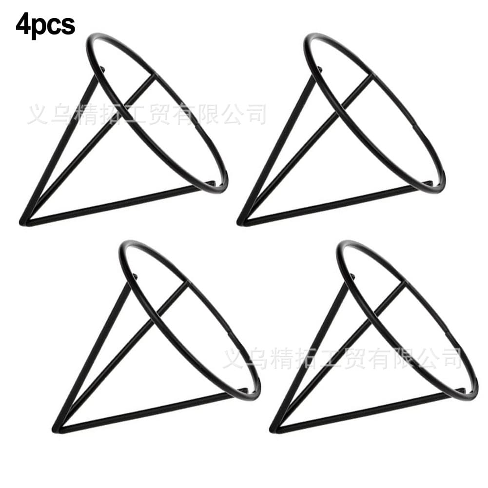 Iron triangle gardening rack hydroponic tray support plant stabilizer wide cup root starter avocado starter rack