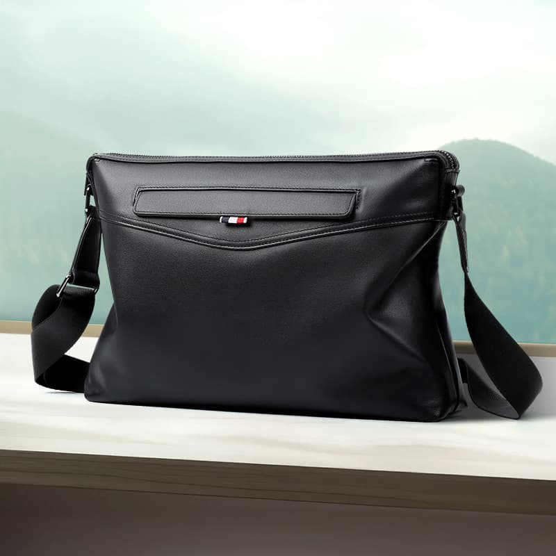 New genuine leather men's bag casual large capacity high-end men's crossbody bag fashion first layer cowhide men's shoulder bag
