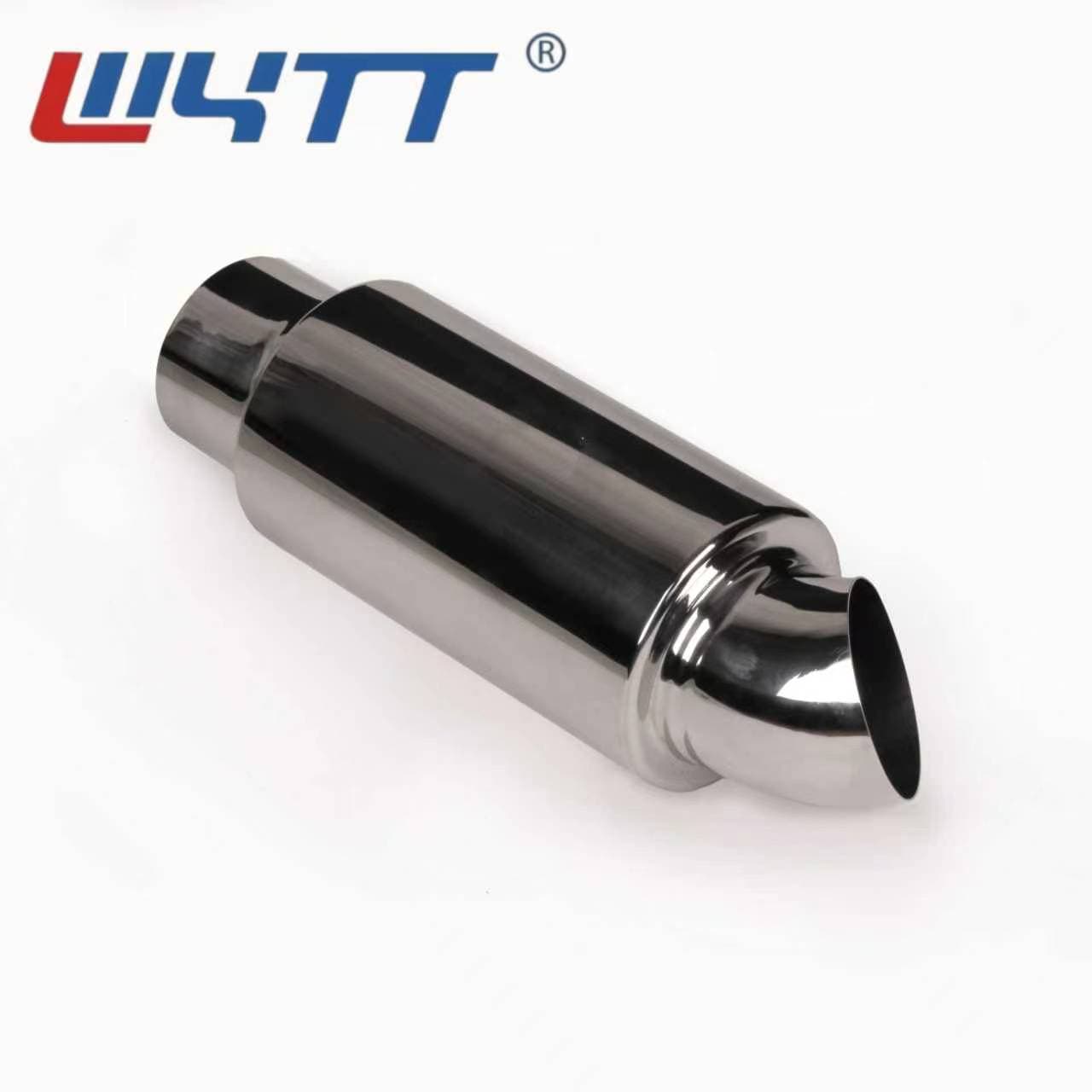 Cross-border Stainless Steel Car Modification Exhaust Sound Wave Pipe Sound Repair Drum Variable Sound Muffler Universal Side Exhaust Pipe