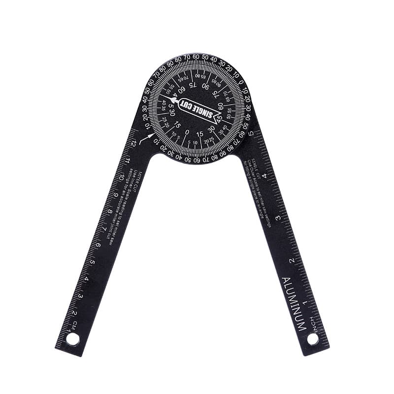 360-Degree Level Protractor, DIY Angle Ruler Positioning Goniometer, Woodworking High-Precision Decoration Cutting Tool, Roundness Gauge