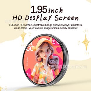 Anime Electronic Badge Cross-Border Hot Selling Smart Bluetooth Electronic Brooch AI Electronic Toy