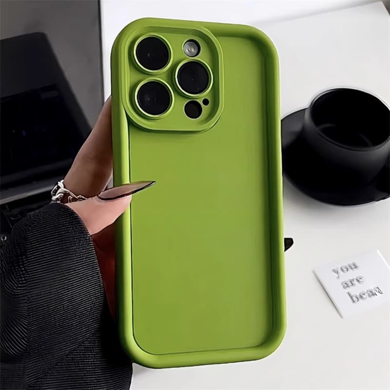 Liquid Silicone Phone Case for iPhone 16, Compatible with iPhone 15, Full Coverage Lens for 14 Pro Max, Candy Color Protective Case