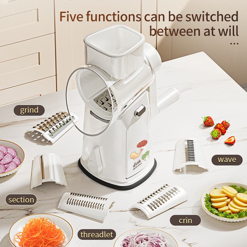 Manual Vegetable Chopper Cross-border Kitchen Multifunctional Roller Vegetable Cutting Tool Slicing and Shredding