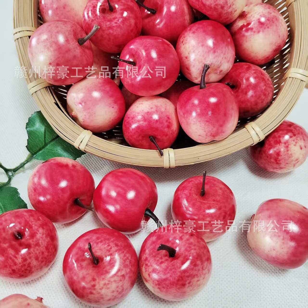 Simulated fruit and vegetable models, fake fruit props, decorative window display, simulated rose-red apple, photography prop
