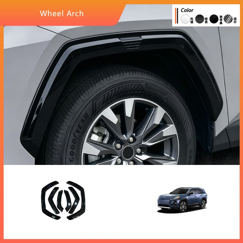 Suitable for 26 models of Toyota RAV4 Rongfang wheel eyebrows Weilanda widened decorative wheel eyebrows fender auto accessories
